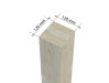 Palmako Pavillon BIANCA 16,6 m²  SET 108  - 588x300 cm, naturbelassen