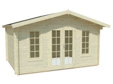 Gartenhaus NELE 3; 400x296 cm (P); 28 mm Blockbohle, ohne...