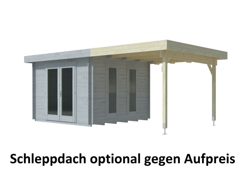 Gartenhaus TABEA; 320 x 320 cm (P); 28 mm; inkl. Boden