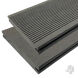 WPC Terrassendiele MASSIV 19x140x4000mm Kombiprofil grau, einseitig genutet/einseitig glatt