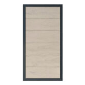 WPC-Zaun FORTE bicolor weiss mit ALU Rahmen anthrazit,...