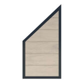 WPC-Zaun FORTE bicolor weiss mit ALU Rahmen anthrazit,...