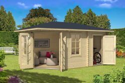 Gartenhaus ARUBA 3 (A) 320x470 cm 44 mm Doppelnut 2...