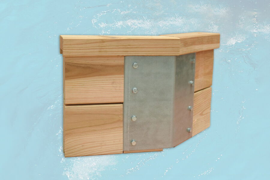 WEKA Massivholzpool 593 B Gr.1, Sparset  inkl. Sandfilteranlage und Technikraum, 45mm KDI Blockbohle