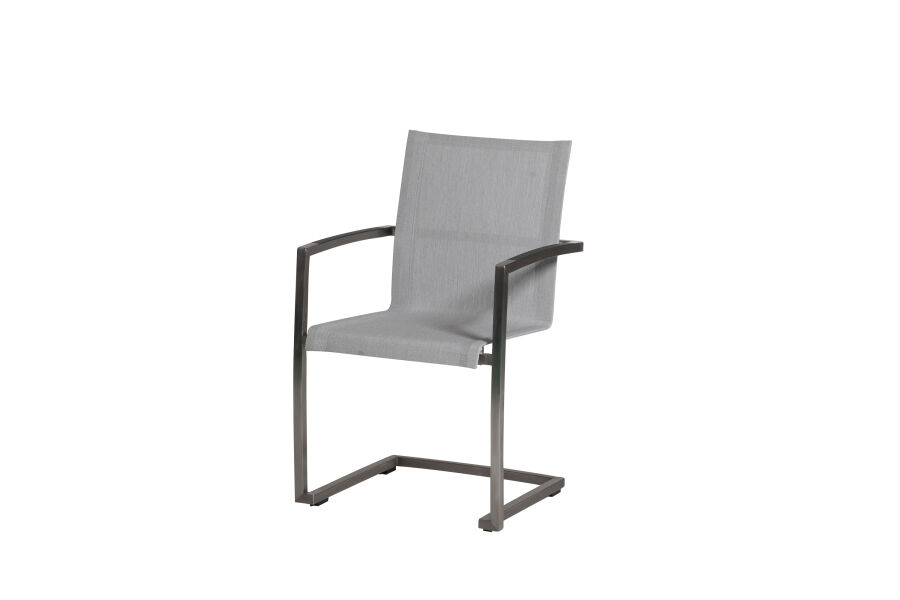 Diamond Garden Ancona Swingstuhl Edelstahl-304/Textilene Hellgrau