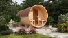 Karibu Sauna FASSSAUNA 3 - SAUNAFASS 3 / Ofen 9 KW externe Strg easy / naturbelassen