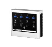 Sauna TAURIN (Eckeinstieg) / klarglas Tür / inkl. Dachkranz / Ofen 9 kW Bio externe Strg easy