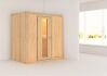 Sauna VARIADO (Fronteinstieg) / Holztür / kein Dachkranz / ohne Ofen
