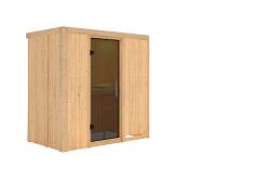 Sauna VARIADO (Fronteinstieg) / graphit Tür / kein Dachkranz / ohne Ofen