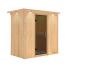 Sauna VARIADO (Fronteinstieg) / graphit Tür / inkl. Dachkranz / ohne Ofen