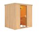 Sauna BODIN (Fronteinstieg) / bronzierte Tür / kein Dachkranz / ohne Ofen