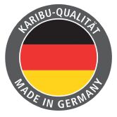Sauna CARIN (Eckeinstieg) / graphit Tür / kein Dachkranz / ohne Ofen