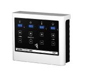 Sauna COSMIN (Fronteinstieg) / kein Dachkranz / Ofen 3,6 kW Bio externe Strg easy