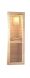 38 mm Saunahaus SKROLLAN 1 / naturbelassen / Ofen 9 kW Bio externe Strg easy / Classic Eingangstür