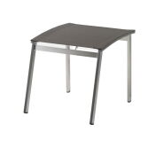 Diamond Garden Monaco Fußhocker Edelstahl /Textilene - grau/schwarz