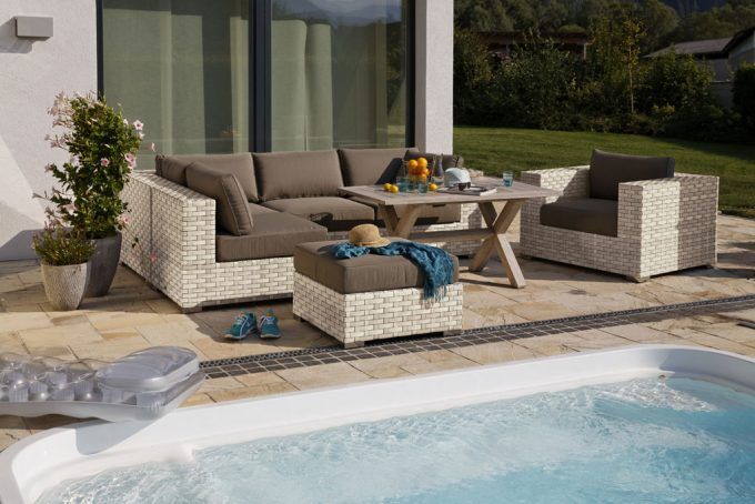Diamond Garden Toulouse Lounge Komplett SET  - Rustic Honey
