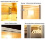 Topgarden Premium Sauna WEITBLICK 180; 210 x 180 cm; ohne Ofen