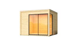 Karibu Gartenhaus DICE 1 naturbelassen