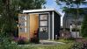 Karibu Hybrid Gartenhaus JUPITER 2 C anthrazit / Blech weiß