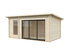 Palmako Saunahaus SANNA 12,8 m2 SLIDE 500x270 cm Schiebetüranlage