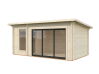 Palmako Saunahaus SANNA 12,8 m2 SLIDE 500x270 cm Schiebetüranlage