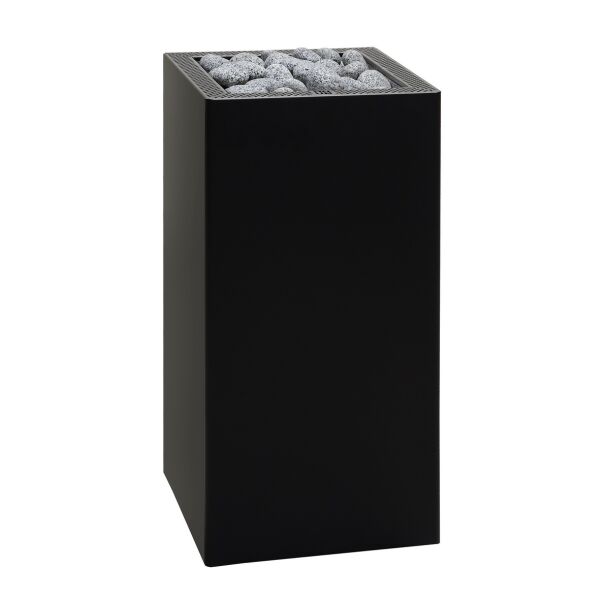 Saunaofen HUUM CORE BLACK 9 kW SPARSET inkl. UKU Steuerung GLASS WIFI, Steine