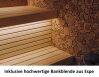 Leil® Saunasell Saunafass ROUND CUBE RELAX 301x200 cm inkl. Dachschindeln schwarz, Bausatz, Thermo-Holz