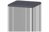 Delta BASIC ALU-Pfosten, silber 70x70x2350mm / 16 Stück / Vollpalette