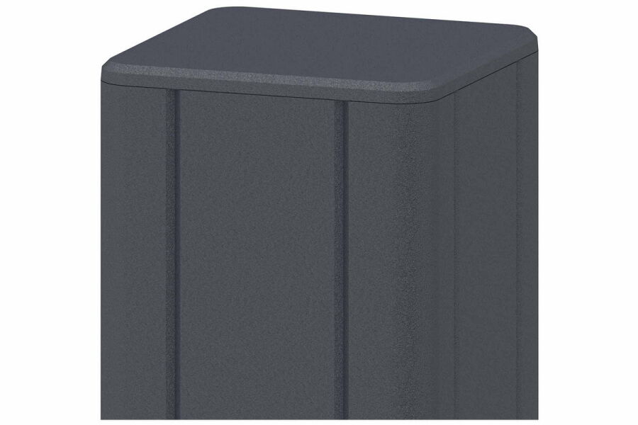 Delta BASIC ALU-Pfosten, anthrazit 70x70x1900mm / 16 Stück / Vollpalette
