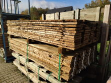 Rancherzaun sägerau, grün, 2,4x15/25x240cm / 50...