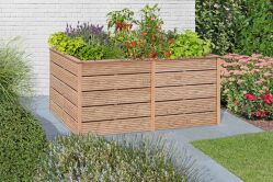 JUNA XL Hochbeet, Dielen 25x145mm, Lärche, 206x103x80cm