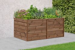 ALMA XL Hochbeet, Dielen 20x120mm, braun, 206x103x80cm