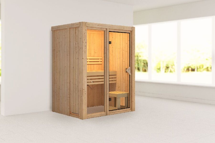 Sauna MODERNO 1 (Fronteinstieg) / ohne Ofen
