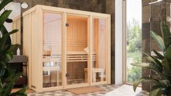Sauna MODERNO 2 (Fronteinstieg) / ohne Ofen