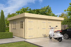 Topgarden Doppelgarage PRIMUS 595 x 530 cm (A) 44 mm,...