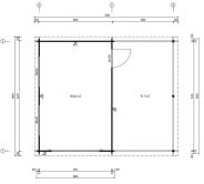 Topgarden Einzelgarage MAGNUS 70 mm