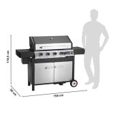 Landmann Gasgrill 5.1 MAXX Edelstahl / AKTION