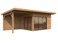 Gartenhaus ANDREA 11,2 + 7,9 m² - 690x300 cm, 44mm,...