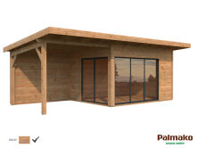 Gartenhaus ANDREA 11,2+7,9 m² SLIDE PLUS ISO -...