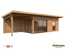 Gartenhaus ANDREA 17,1+7,9  m² SLIDE PLUS ISO -...