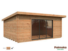 Gartenhaus LEA 19,4 m² SLIDE PLUS ISO - 530x380cm;...