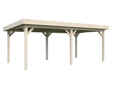 Palmako Pavillon LENNA 16,6 m², 588x300 cm, natur +...