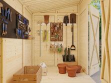 Palmako Gerätehaus LEIF 4,5+2,9 m², 16 mm,...