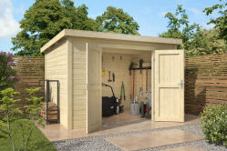 Gartenhaus ENNO - 28 mm - 300×250 cm, ohne...