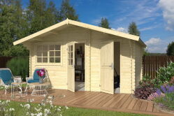 Gartenhaus CARLO 425x300 cm, 28 mm, ohne Fußboden