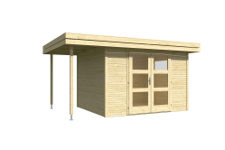 Gartenhaus FARO 2; 300x250 +100 cm Schleppdach 28 mm,...