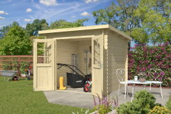 Gartenhaus DENVER 230 x 230 cm; 28 mm Blockbohlen