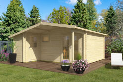 Gartenhaus BODO PLUS 530x548 cm ISO (A), 44 mm Doppelnut,...
