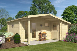 Gartenhaus BODO PLUS 530x548 cm ISO (A), 44 mm Doppelnut,...