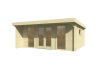 Gartenhaus Amelie 44 ISO Flachdach 525,6 x 425,6 cm (A), 44mm, ohne Boden